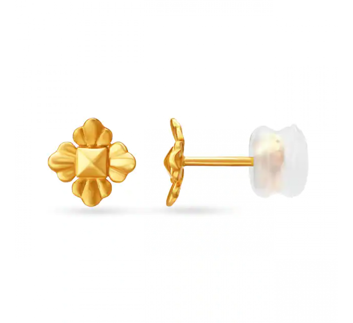 Adorable Floral Gold Stud