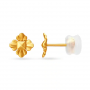 Adorable Floral Gold Stud