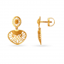 Qays Floral Drop Gold Earrings