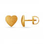 Freya Heart Motif Gold Studs