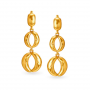 Half Moon Drop Gold Earrings