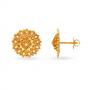 Unforgettable Floral Gold Stud