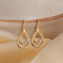 Barkha Drop Gold Earrings