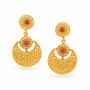 Magnificent Drop Gold Earrings