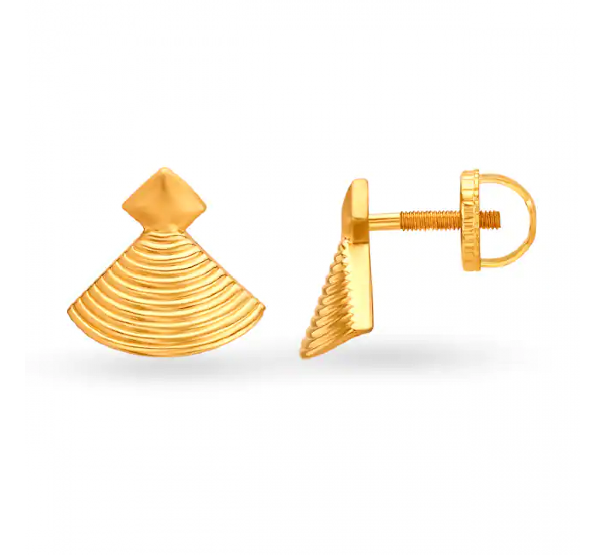 Buy Daily Wear Ad Stone Small Gold Stud Earrings Design One Gram Gold Stud  Online