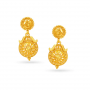 Bhagyavi Drop Gold Earrings