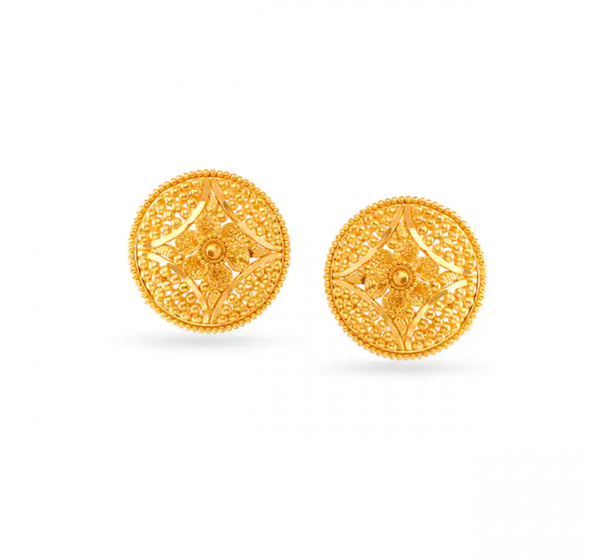 Traditional Small Gold Stud