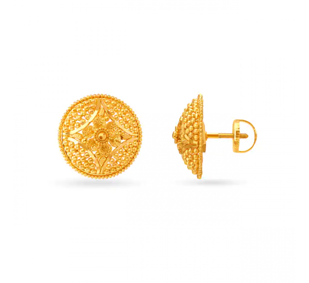 Traditional Small Gold Stud