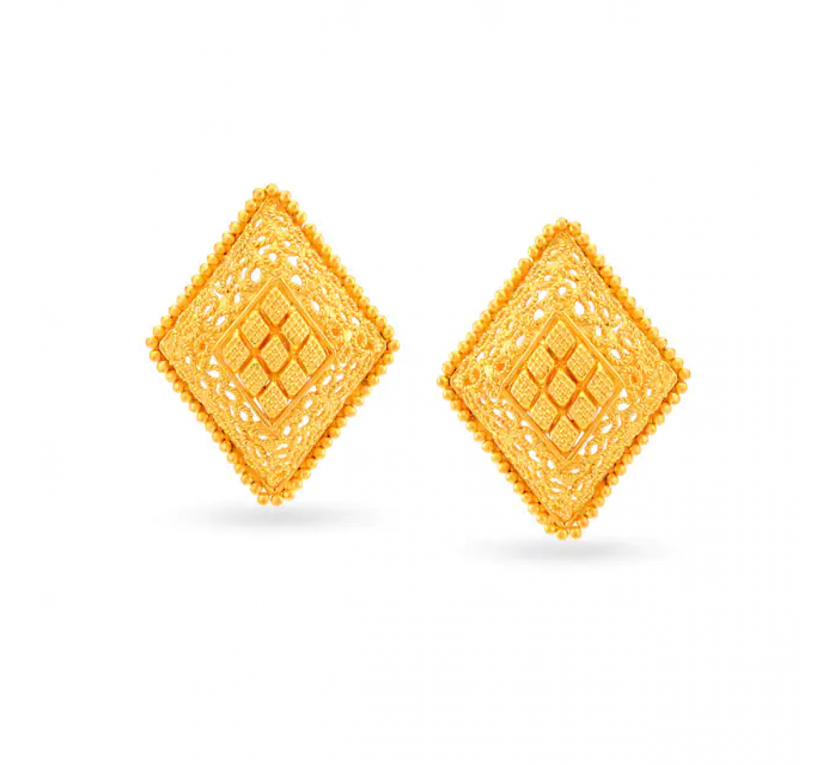 Elegant Filigree Gold Stud