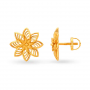 Phoenix Floral Gold Studs