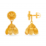 Expressive Sleek Gold Jhumkas