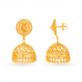 Enchanting Gold Beaded Jhumkas