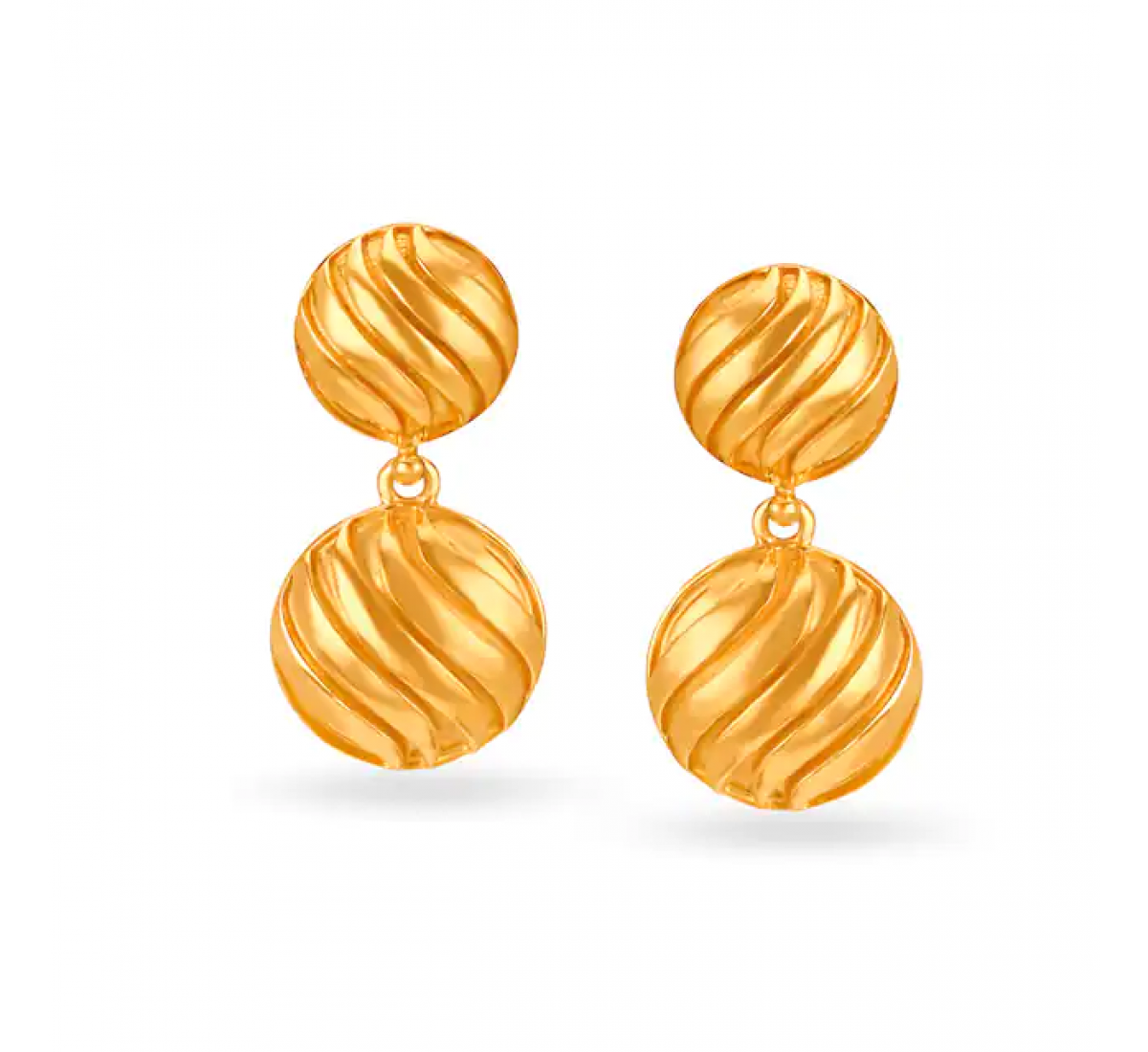 Endearing Drop Gold Earrings