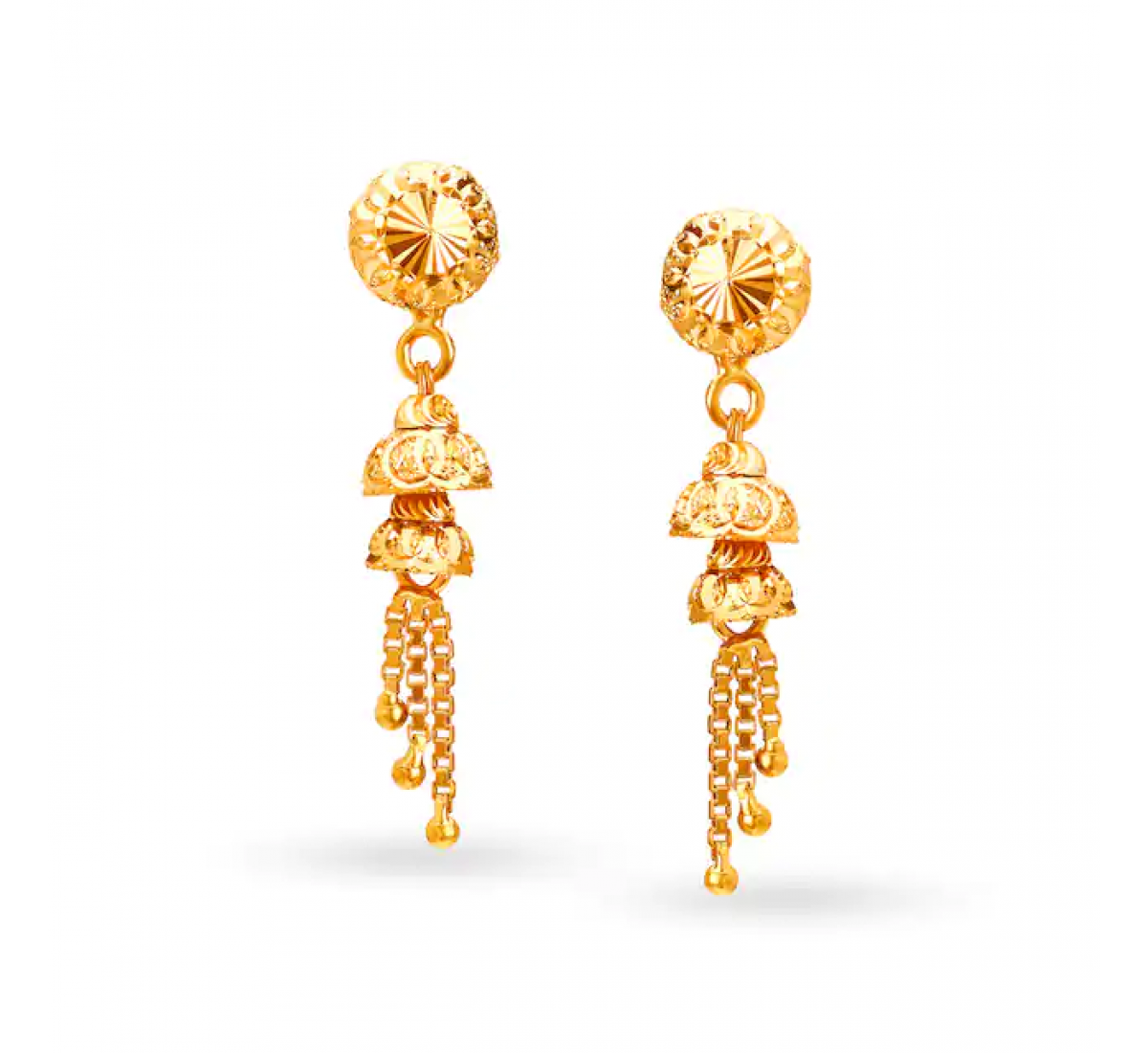 Lustrous Gold Jhumkas