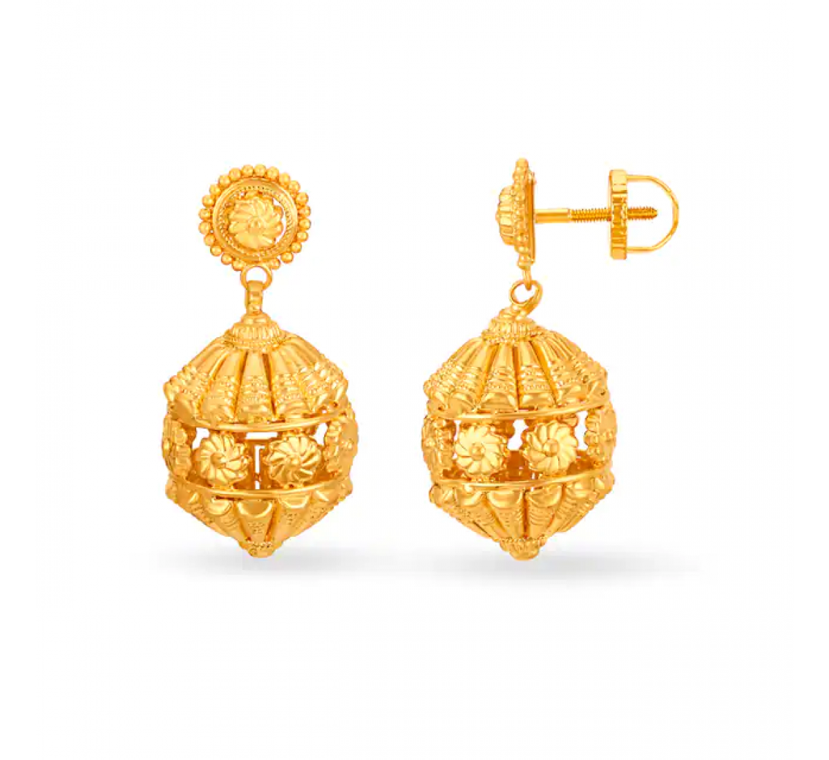 Darla Gold Jhumka Earrings