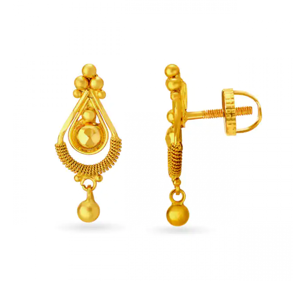 Avantika Drop Gold Earrings