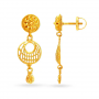 Saya Floral Drop Gold Earrings