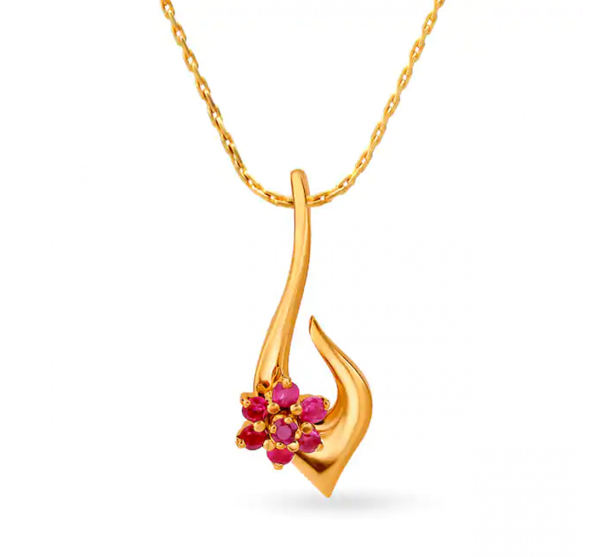 Timeless Gold Floral Pendant