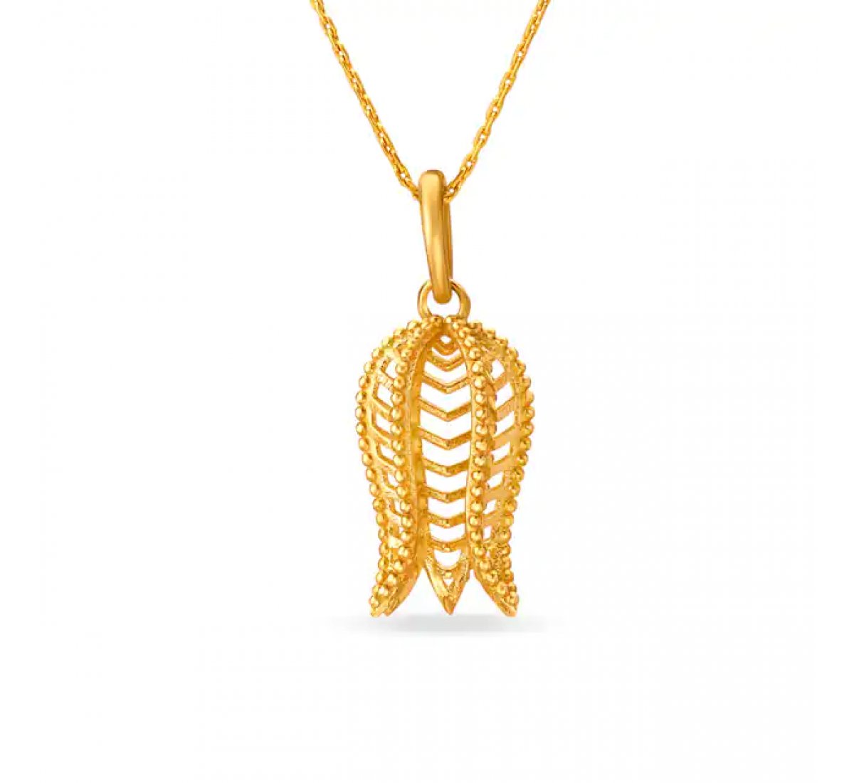 Petite Floral Gold Pendant