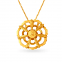 Ikshita Floral Gold Pendant