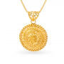 Radiant Classic Gold Pendant