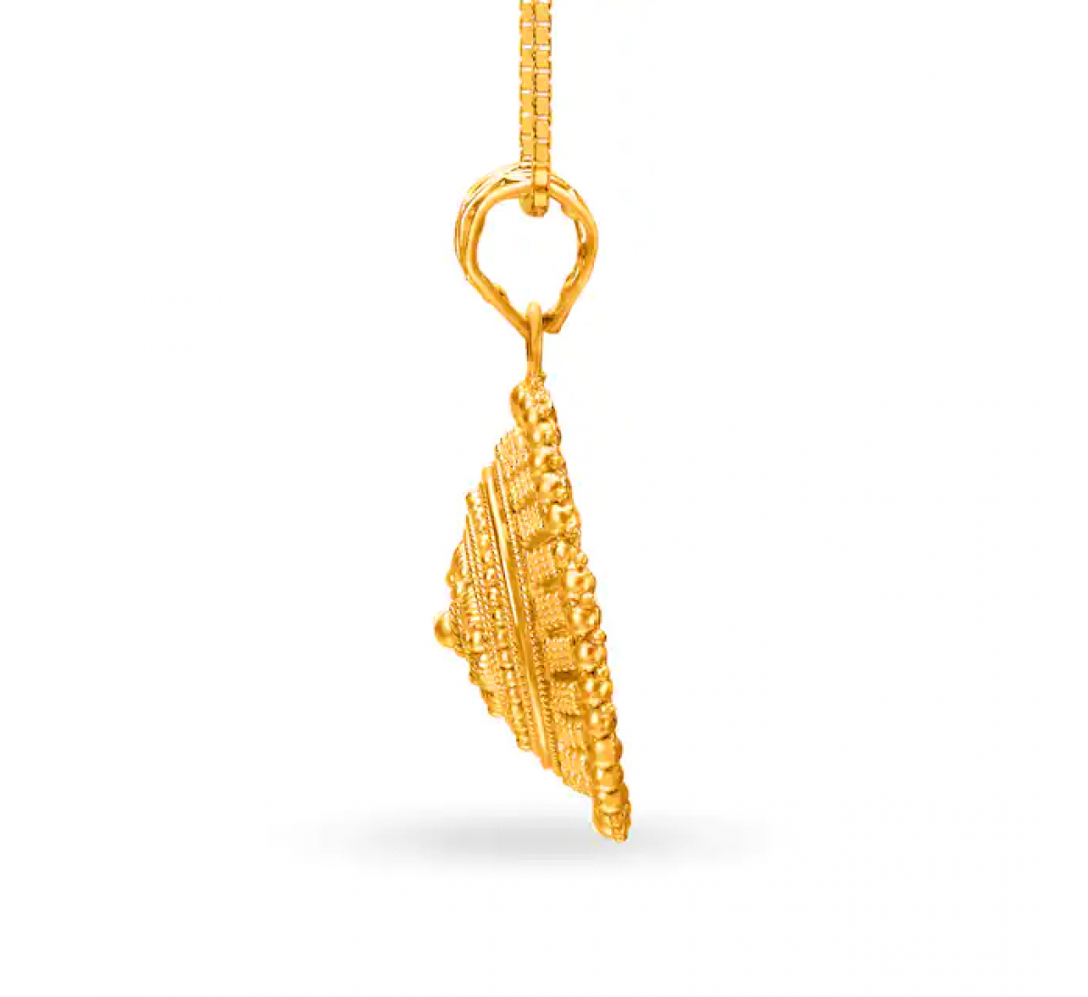 Radiant Classic Gold Pendant