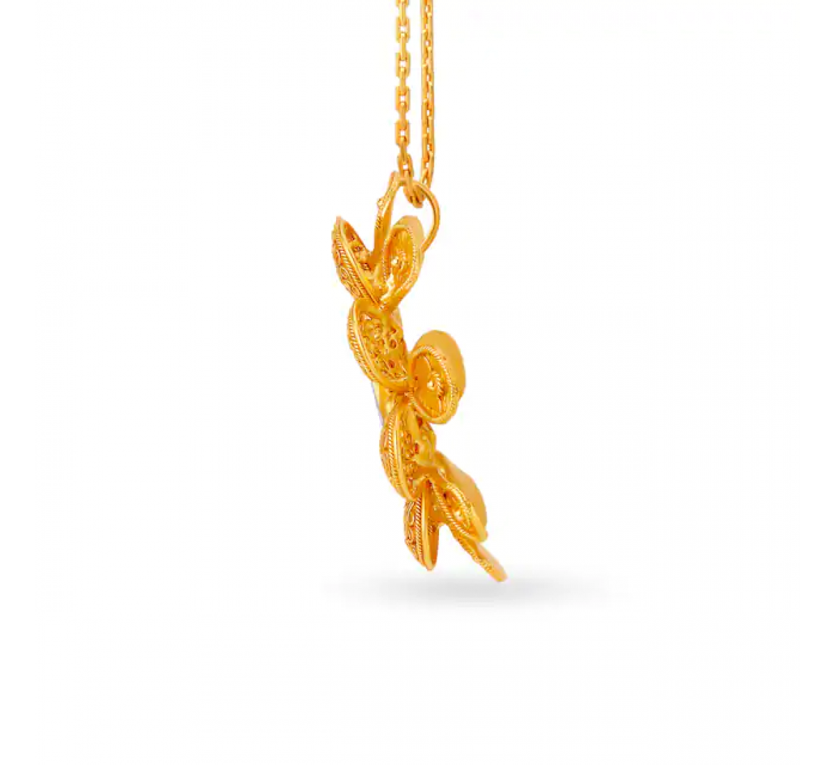 Classical Floral Gold Pendant