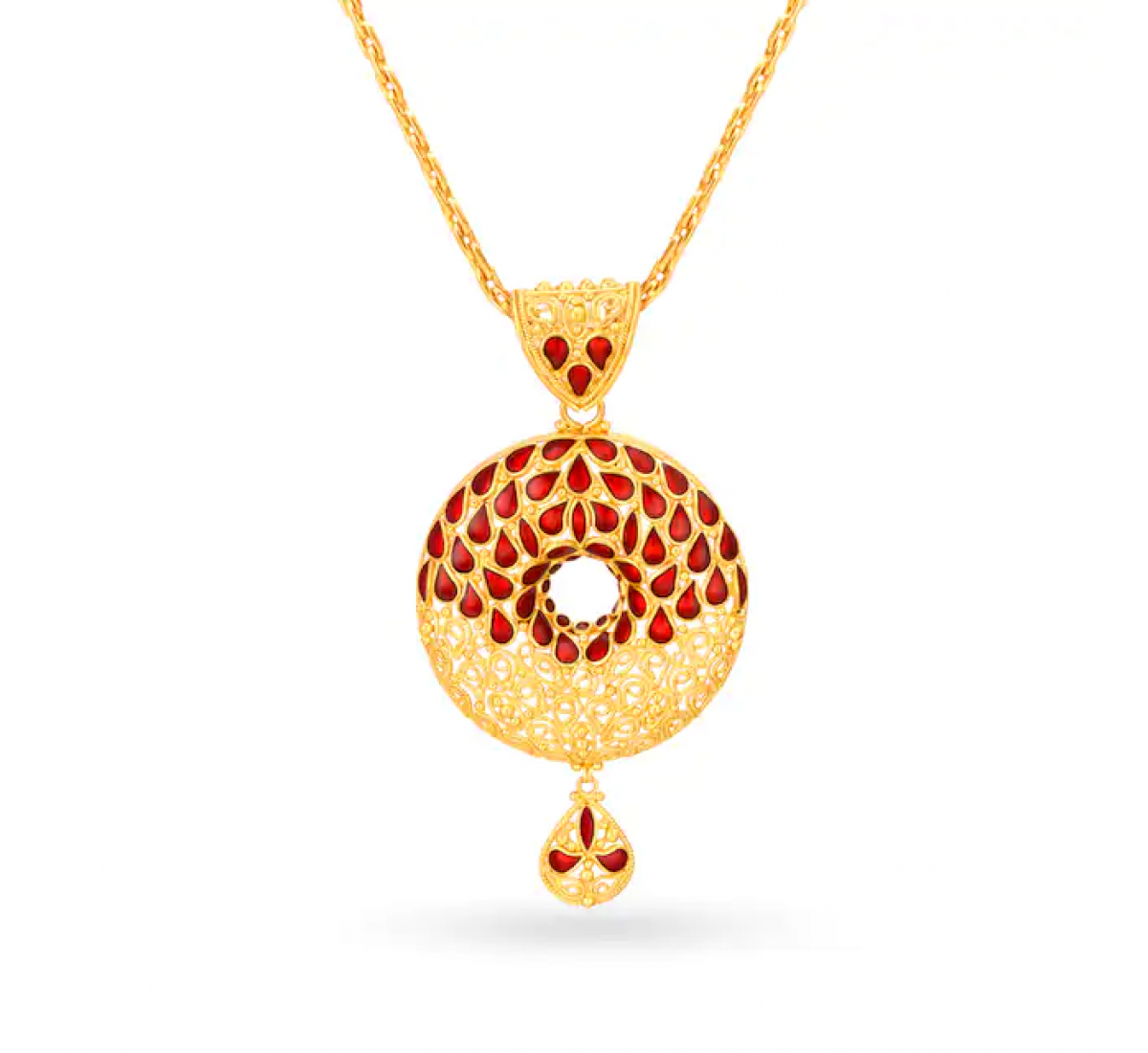 Dazzling Gold Ring Pendant