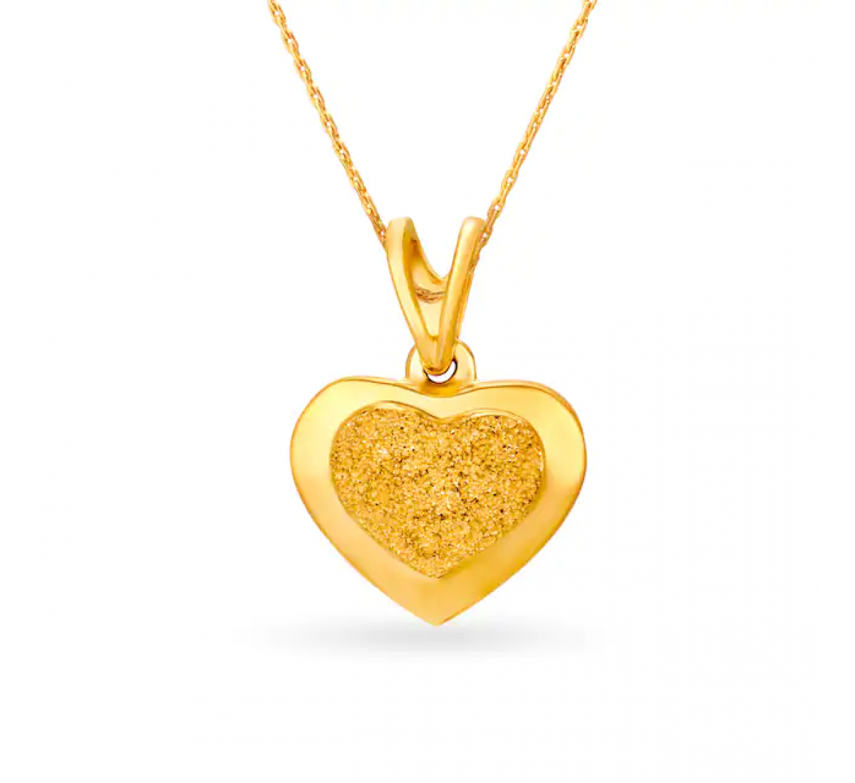 Alluring Gold Heart Pendant