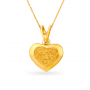 Alluring Gold Heart Pendant