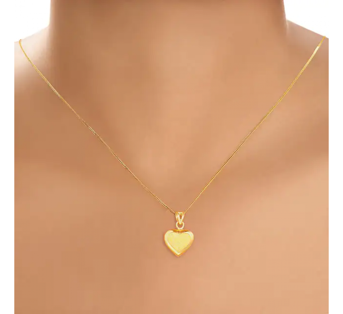 Alluring Gold Heart Pendant