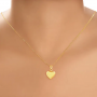 Alluring Gold Heart Pendant