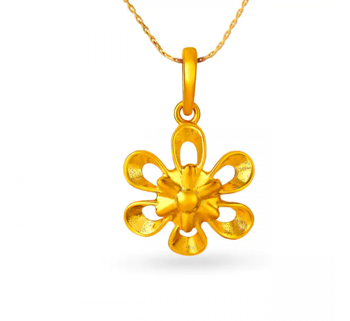 Delightful Gold Flower Pendant