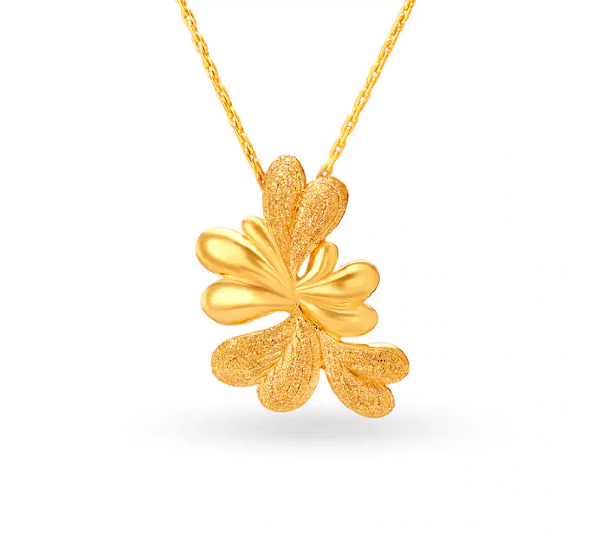 Charming Gold Abstract Pendant