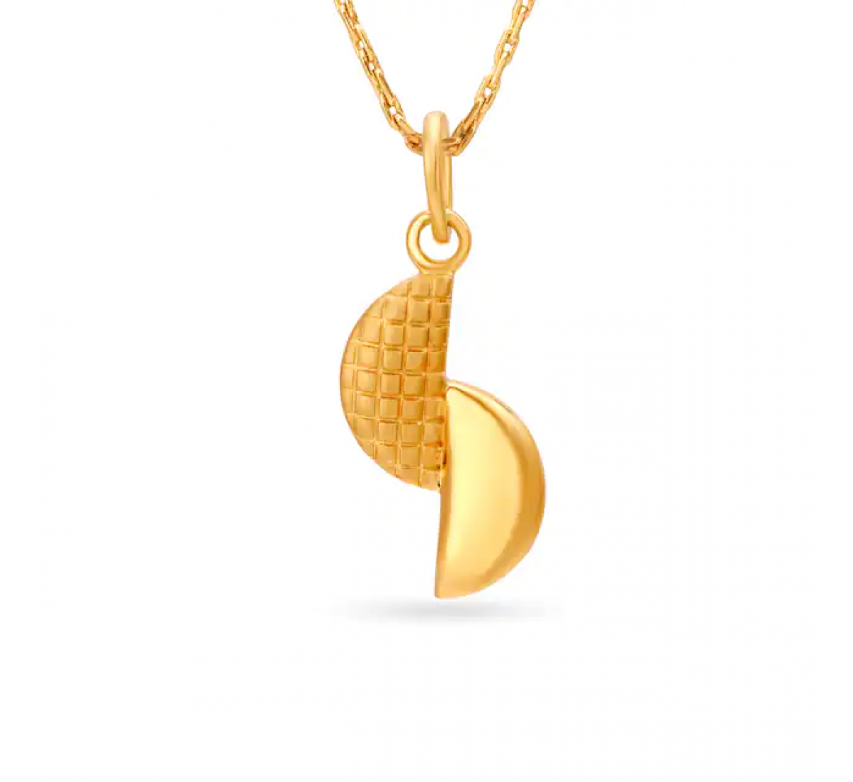 Semi Circle Gold Pendant