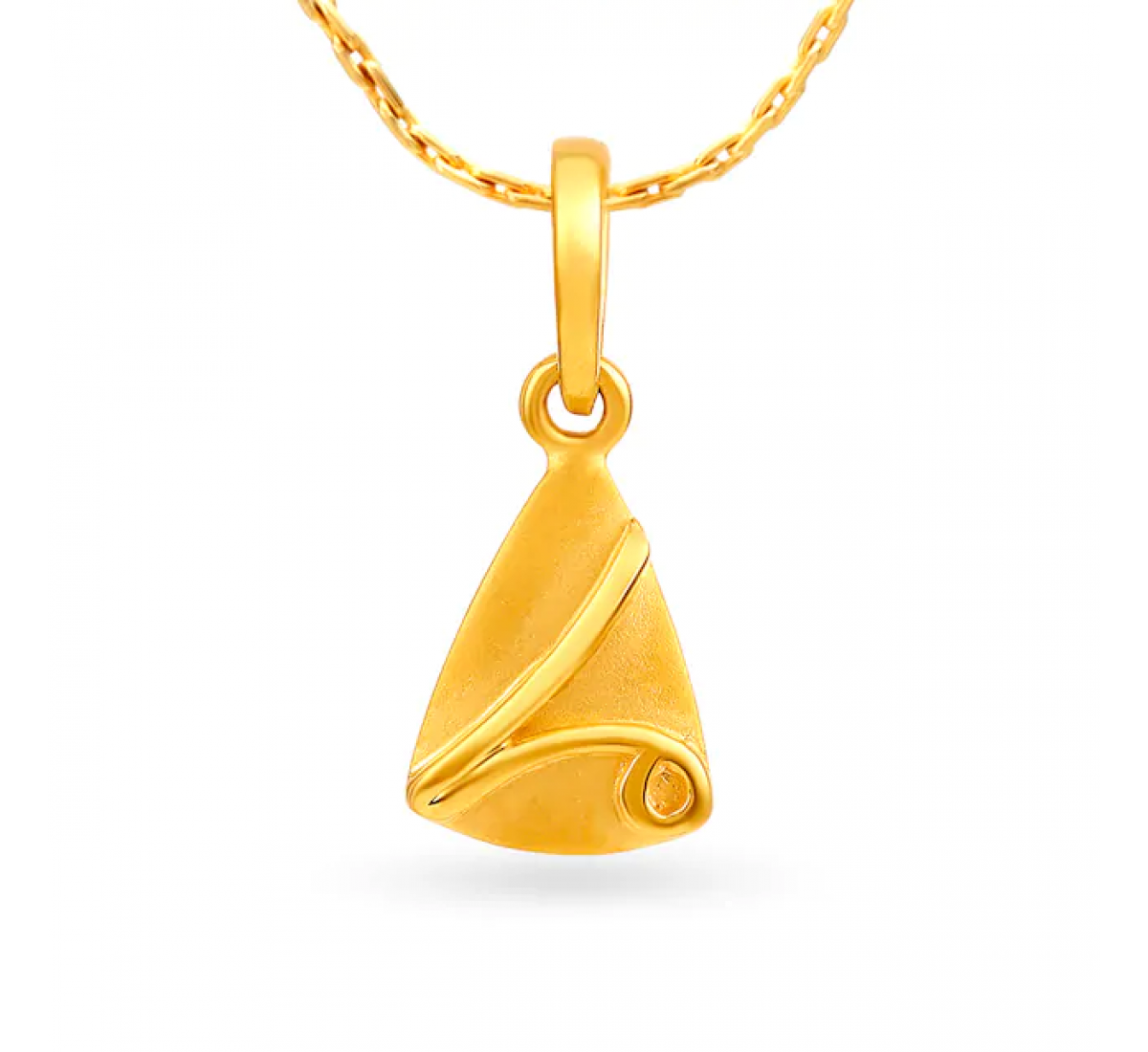 Desta Triangular Gold Pendant