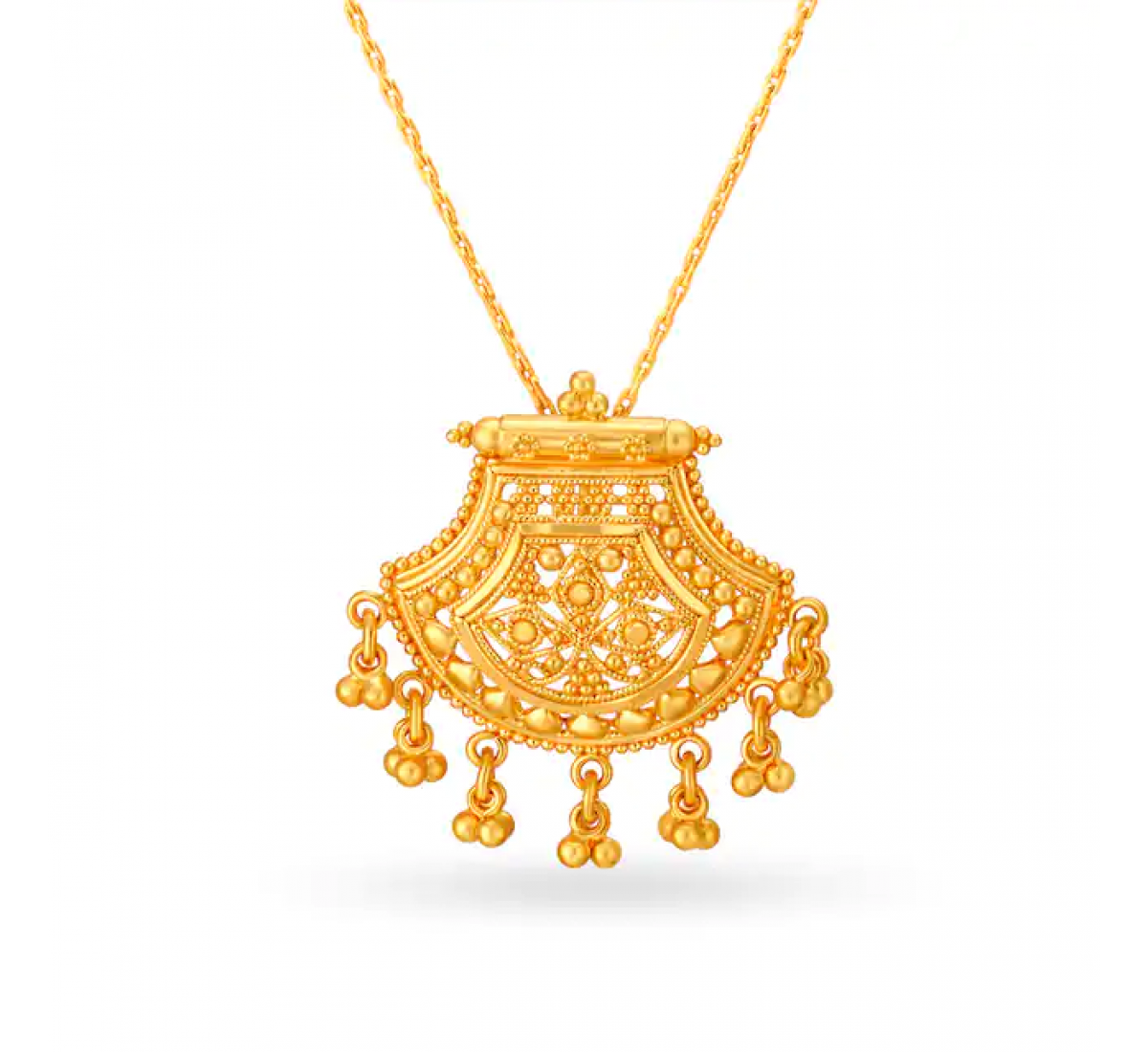 Motif Single Gold Pendant