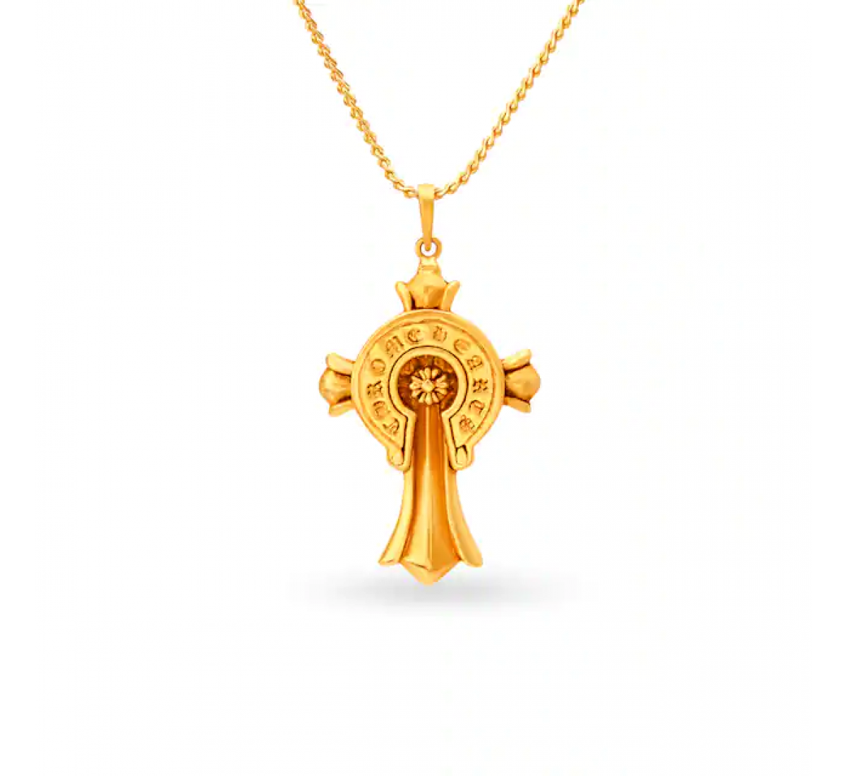 Intricate Cross Gold Pendant