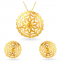 Hayes Floral Gold Pendant Set