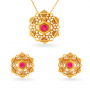 Benjamin Gold Pendant Set