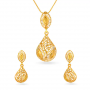 Elegant Evita Gold Pendant Set