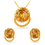 Artistic Gold Pendant Set