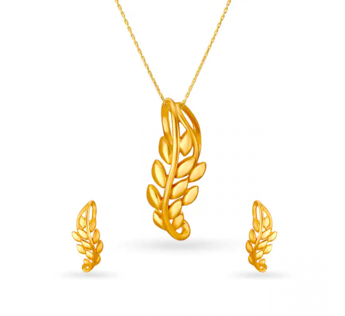 Flourishing Gold Pendant Set