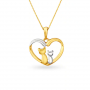 Bhupali Heart Gold Pendant