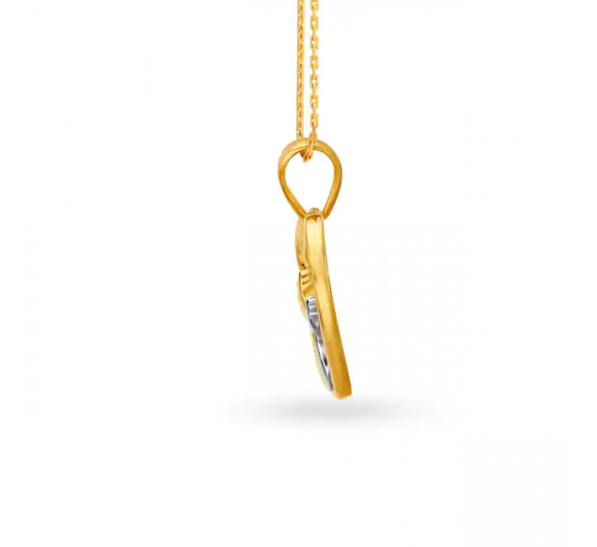 Bhupali Heart Gold Pendant