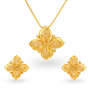 Shashi Floral Gold Pendant Set