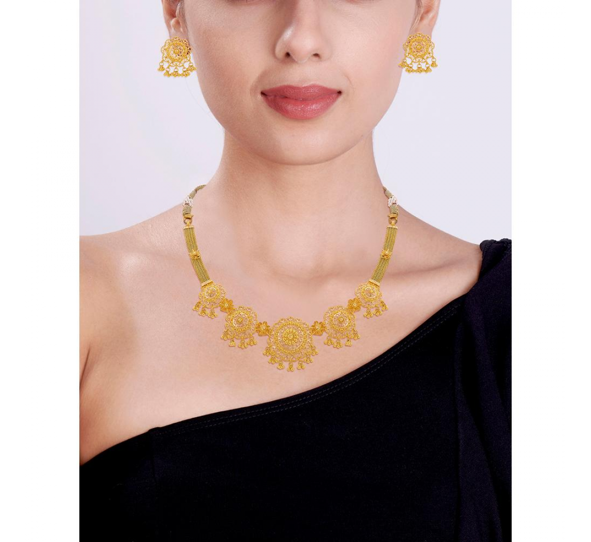 Lizabeth Gold Necklace Set