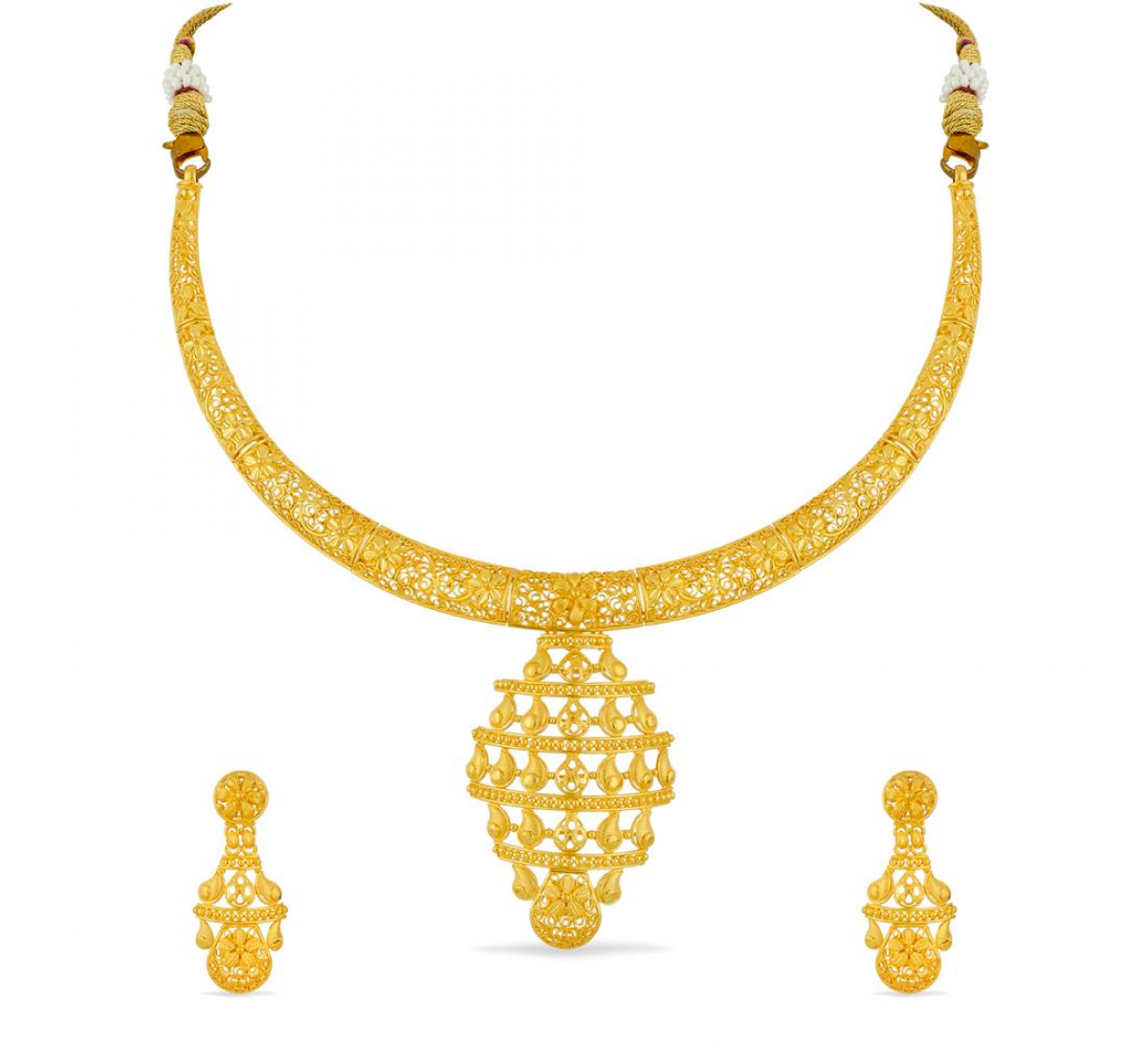 Aarti Design Gold Necklace Set