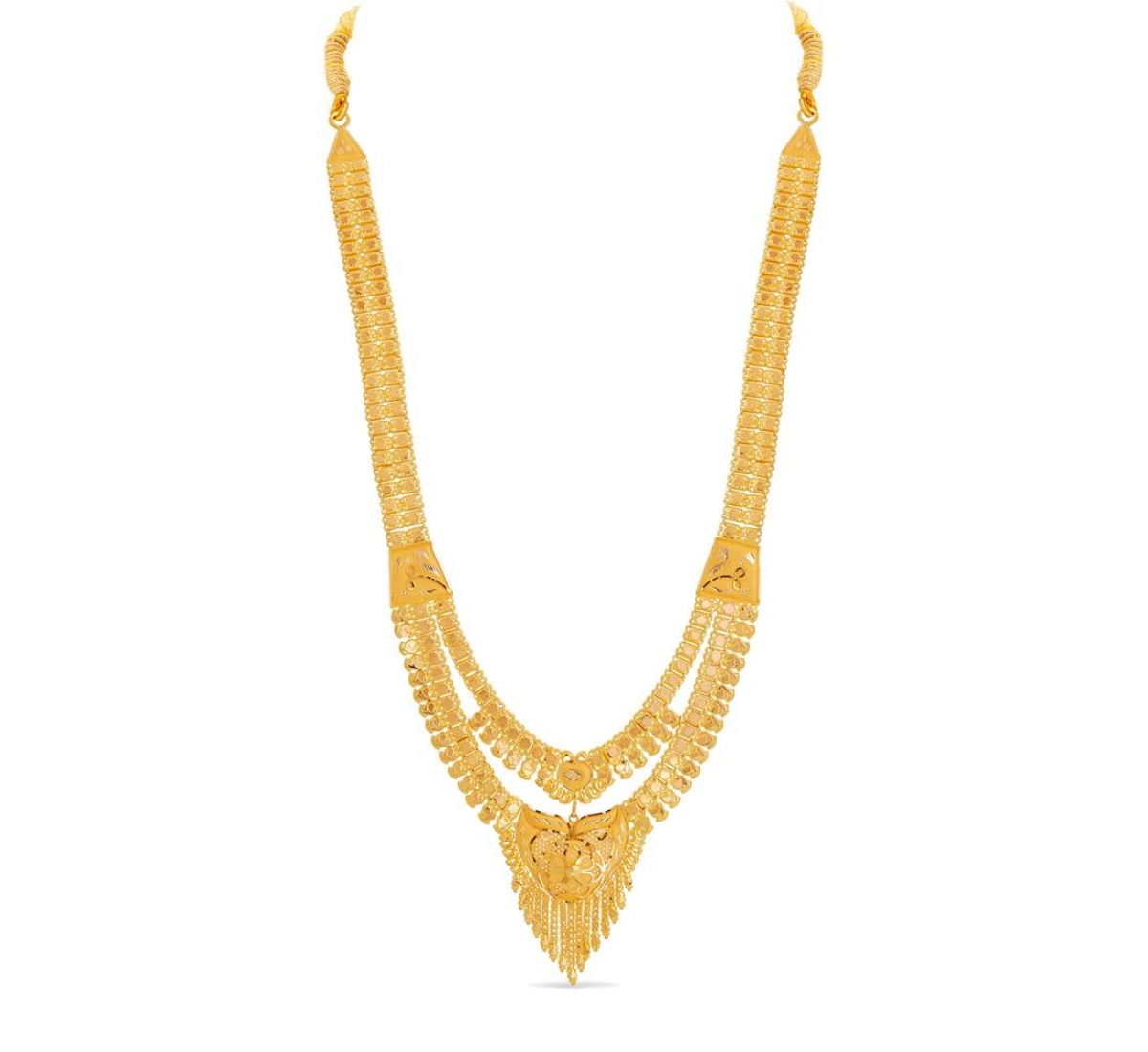 2 layered necklace gold