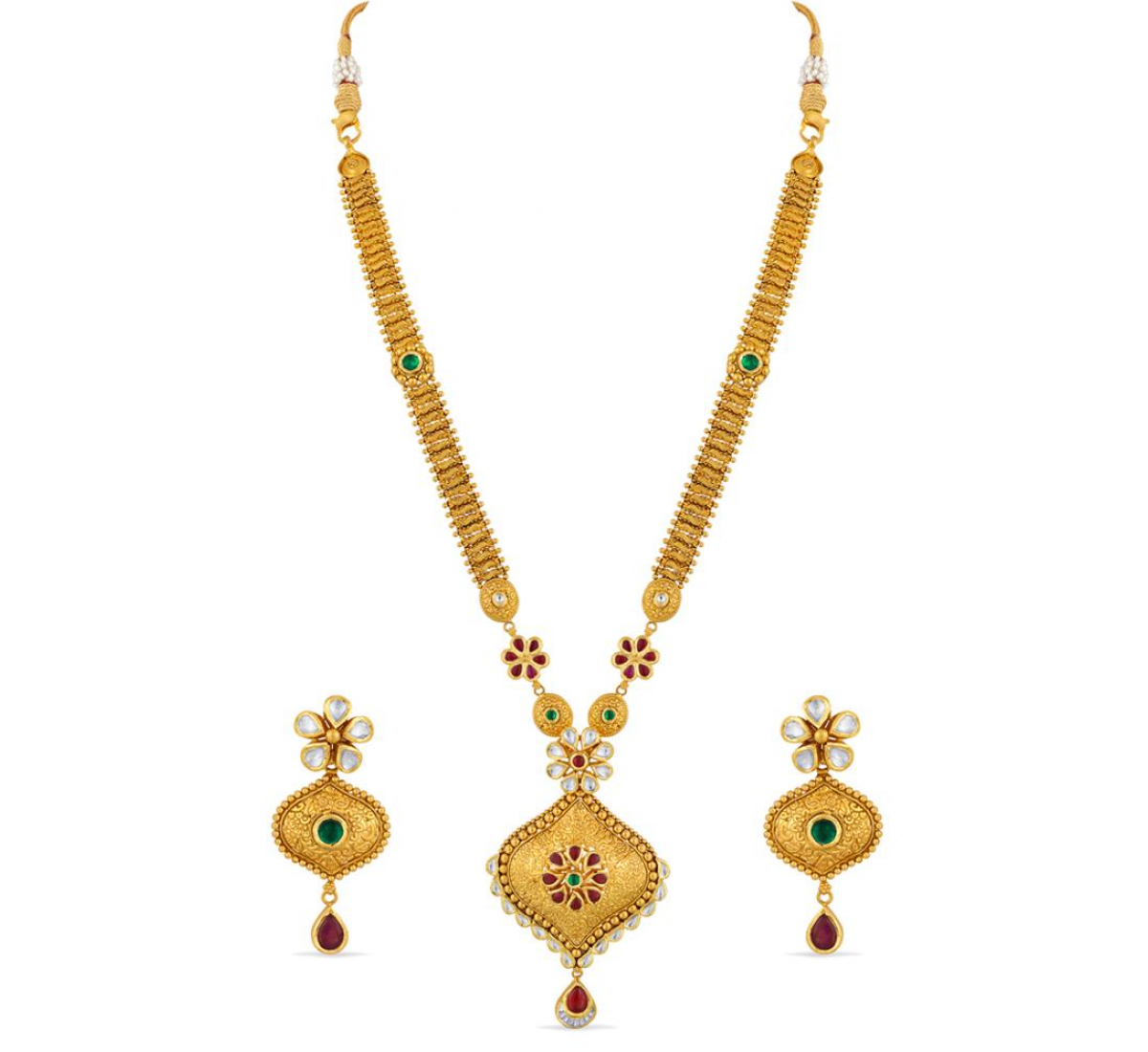 Alice Floral Gold Necklace Set